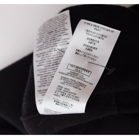 Burberry  XS sweatpants Jogging Pants Logo Graphic Appliqué Wool Cashmere - Picture 12 of 13